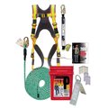 Super Anchor Safety MaxP Bucket Kit: 25ft. Maxima Lifeline +PD-6101 Large Pro-Deluxe Harness 3210-25L